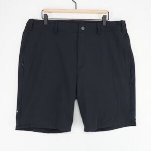 Mack Weldon Radius Flex Short Mens XL Black Travel Golf Stretch Zip Pocket‎